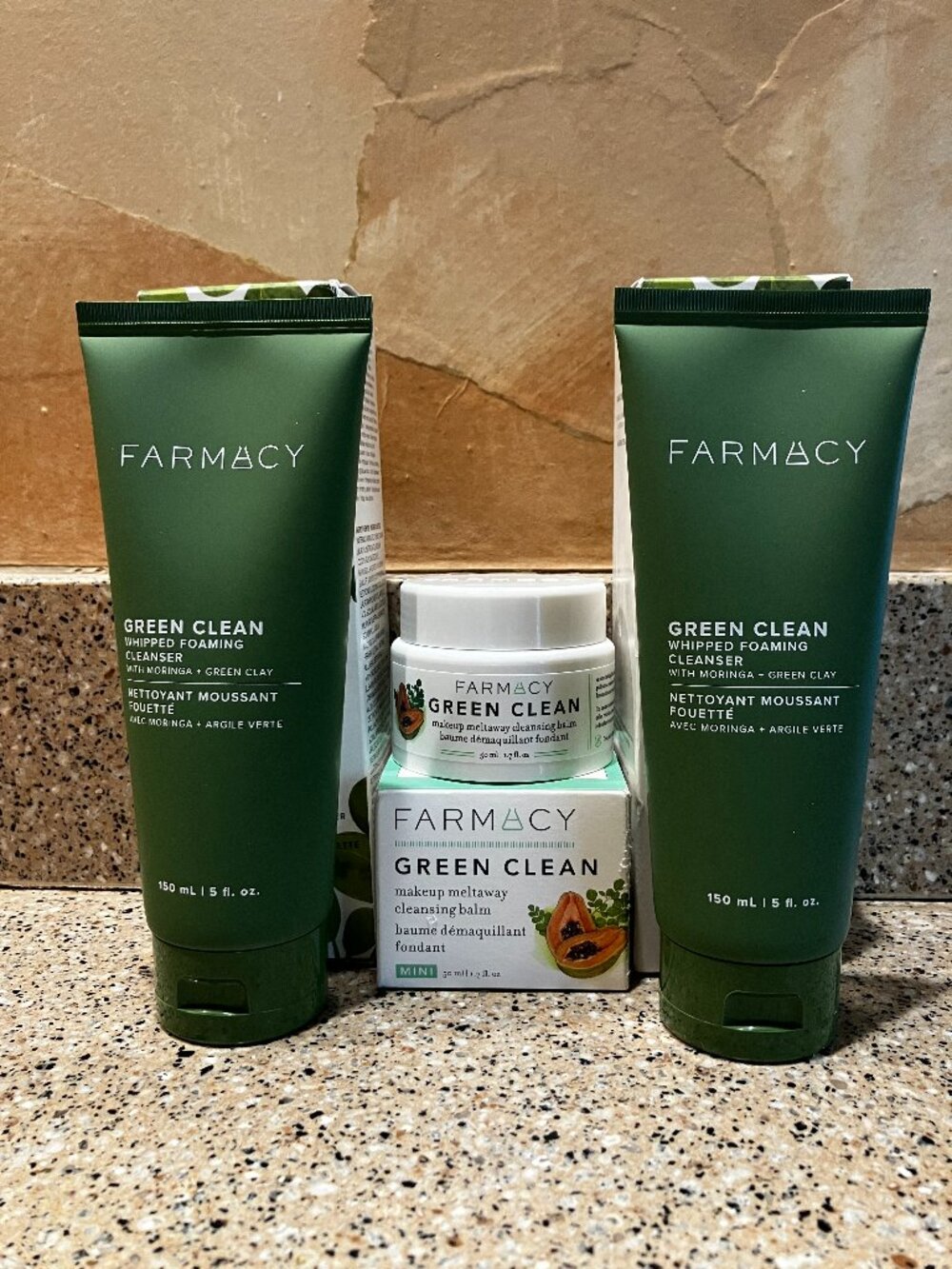 Farmacy Set of Green Clean Whipped Foaming Cleansers & Balm. NEW
